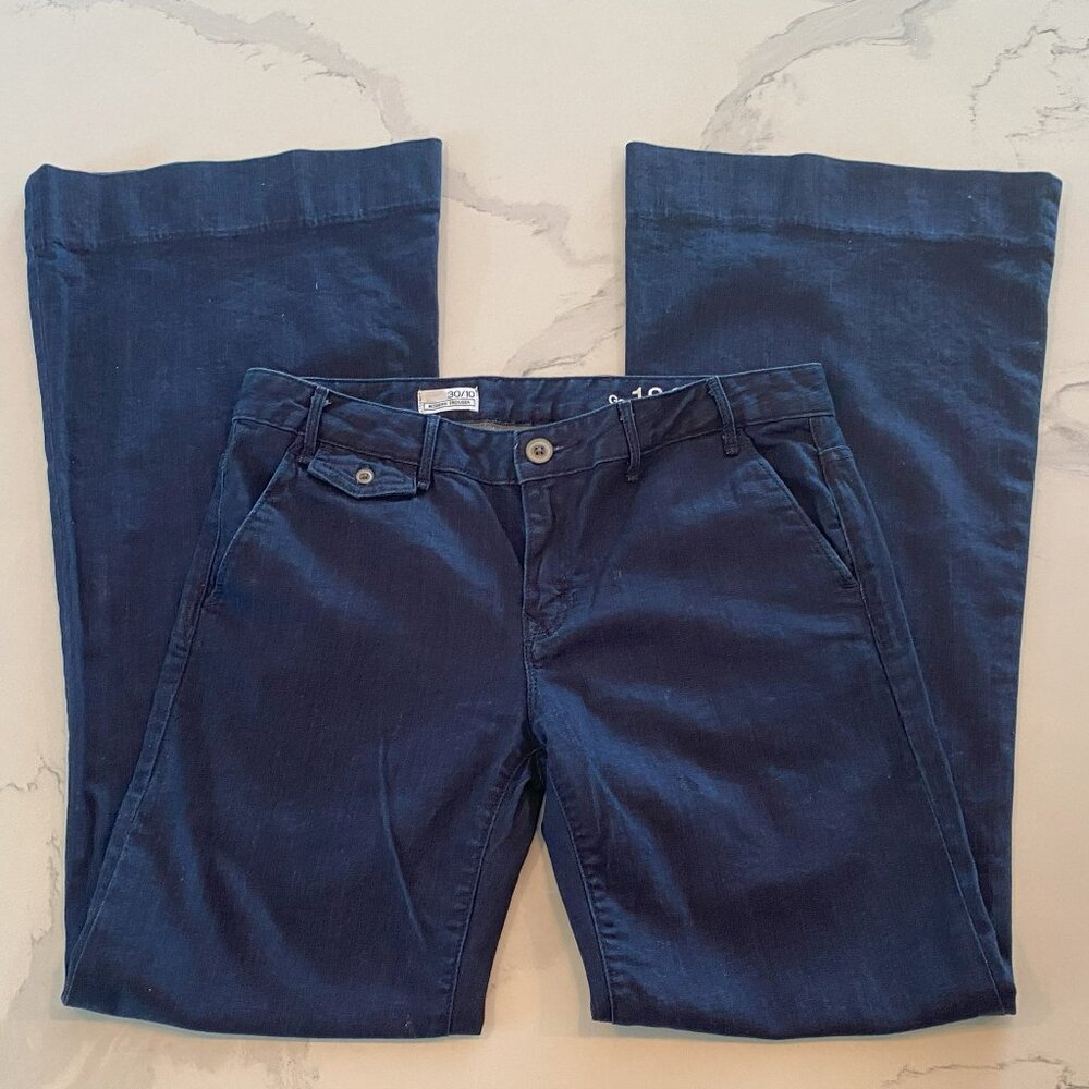 Women's Flare & Wide Leg Jeans in Navy Blue